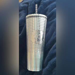 NWT Starbucks retired Silver Disco Tumbler